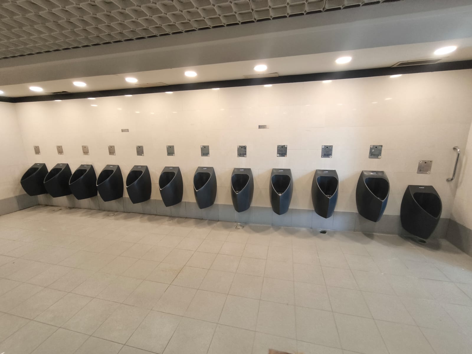 משתנות ללא מים בשירותים ציבוריים גדולים